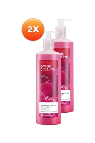 Avon Raspberry Delight Frambuaz Ve Frenk Üzümü Kokulu Duş Jeli 2 x 720 ML