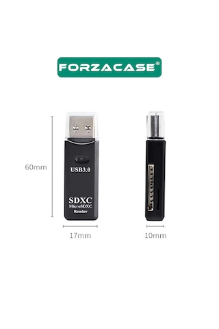 Forzacase 2in1 Usb 3.0 Kart Okuyucu Sd / Micro Sd / Tf - Fc1114