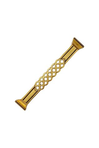 Metal Kulp Kristal Antiksarı 128mm - 5 Adet Sarı