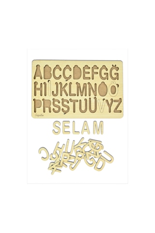 Alfabe Bultak Puzzle 3 Mm Akça