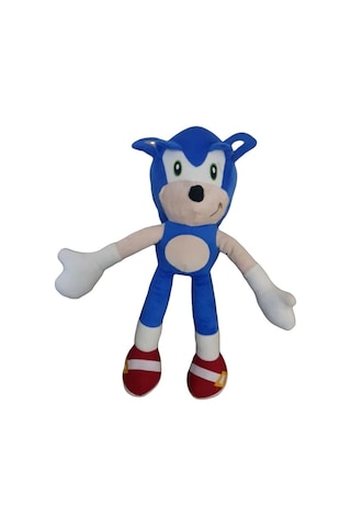 Sonic Peluş Oyuncak Organic Kumaş 45 Cm Mavi