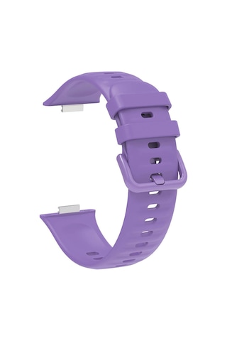 Kilifone - Huawei Watch Fit 3 Uyumlu - Kordon Band Serisi Klasik Kordon Silikon Strap Kayış - Lacivert