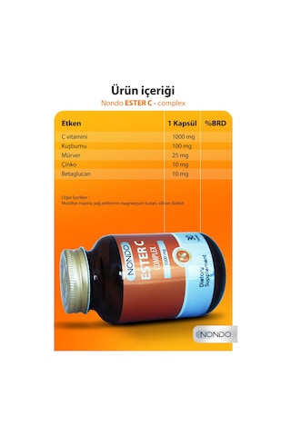 Nondo Ester C 1000 Mg C Vitamini Emilebilir 30 Tablet