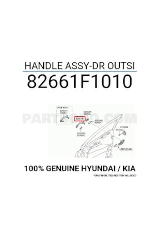 Kia Sportage 2016-19 Dış Ön Sağ Kapı Kolu Mobis.82661f1010