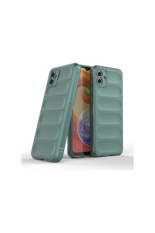 Newface Samsung Galaxy Uyumlu A04e Kılıf Optimum Silikon - Semeglbl - 14 Koyu Yeşil