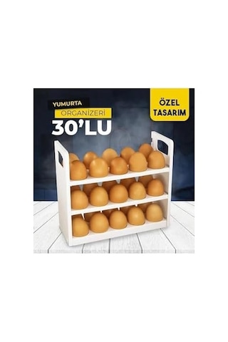 Yumurtalık Buzdolabı Raf Düzenleyici 30&apos Lu Yumurta Kutusu