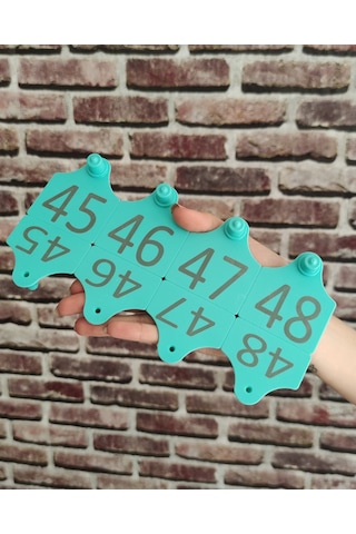 Büyükbaş Hayvan Kulak Küpesi Sarı 1-75 Arası