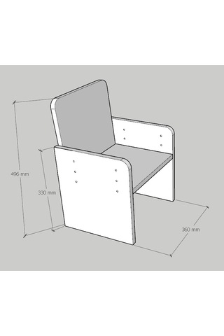 Emkawood Emkawood Dream Montessori Sandalye Beyaz