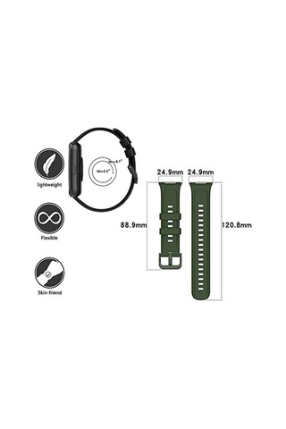Watch Fit 2 İle Uyumlu Saat Kayışı Ent Kaliteli Watch Fit 2 İle Uyumlu Spor Saat Kontrast Renkli Lagniappe Silikon Kordon