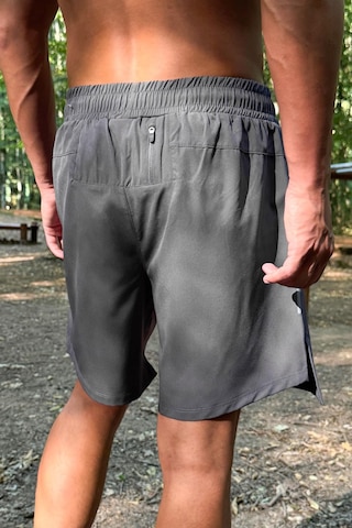 Flaw Fermuar Cepli Sportif Şort Füme Füme