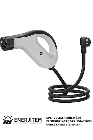Enerjitem 3,5 Kw Elektrikli Araç Taşınabilir Şarj İstasyonu 220V