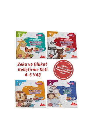 Zeka Ve Dikkat Güçlendirme Seti / 4-6 Yaş / Bilseme Hazırlık / Psikolog Onaylı