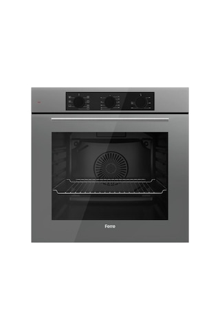 Elegant Line Basic Gri  QBL62CPR-SS208-D079 Ankastre Set