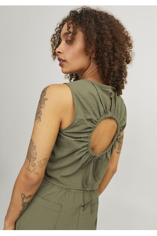 Jack & Jones Kadin Büzgülü Sirt Cut Out Detayli Bluz - Kaia 12253384 Aloe Yeşil