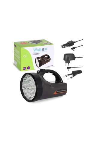 1200 Lümen 25 Ledli El Feneri Wt-239 Açık Gri