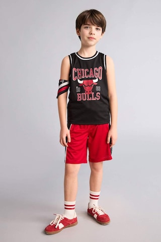 Defacto Nba Chıcago Bulls Regular Fıt Tül Şort Erkek Çocuk H2883a826hsrd70 Kırmızı-rd70