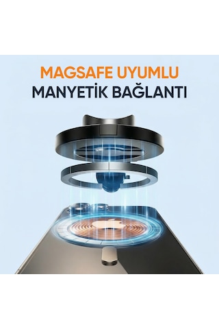 Juo Jst30 Magsafe Manyetik Kumandalı Tripod Monopod Selfie Çubuğu Android Apple iPhone Uyumlu Beyaz