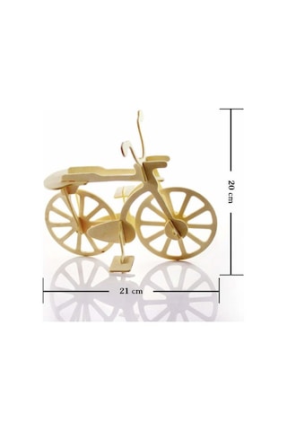 3D Ahşap Bisiklet Maket Puzzle 11 Parça