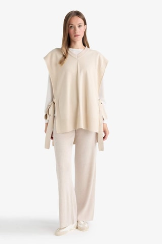 Defacto Regular Fit Basic Düz Beli Lastikli Düz Paça Triko Pantolon D6912ax25wnbg300 Bej-bg300