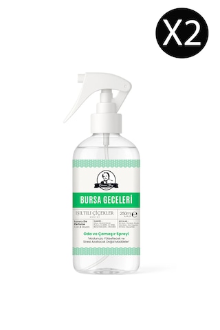 Bursa Geceleri Parfümlü Oda Ve Çamaşır Spreyi Ortam Ve Araba Kokusu Luxury Room Spray 250ml X 2