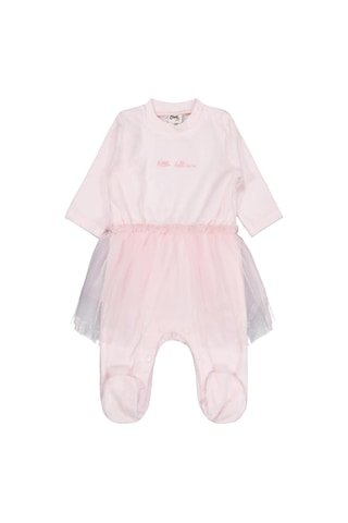 Civil Baby Bel Tüllü Patikli 1-9 Ay Tulum Açık Pembe