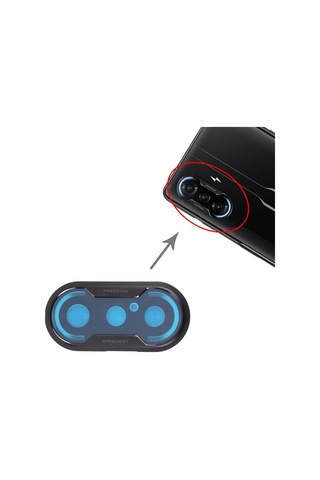 Xiaomi Redmi K40 Gaming / Poco F3 Gt İçin Arka Kamera Lens Çerçevesi M2012k10c, M2104k10ac Siyah 1 Adet