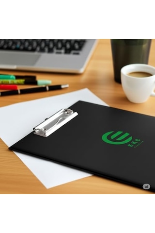 A4 Kapaklı Sekreterlik Siyah, Bloknot Yazı Tablası, Clipboard