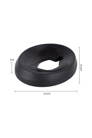 Dancemonkey Siyah Pu Poliüretan Kask Standı - 24.5x19.5x5cm, 350g