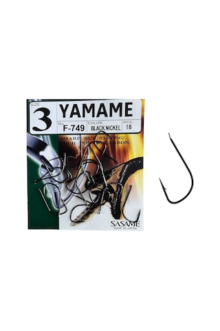 Sasame F-749 No:3 Yamame Serisi Olta İğnesi 18 Adet