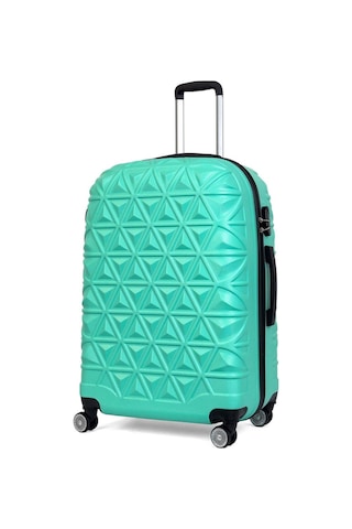 Reymond Luggage Piramit Desen ABS Seyahat Valizi, Canyon Serisi, Mint - Büyük Boy