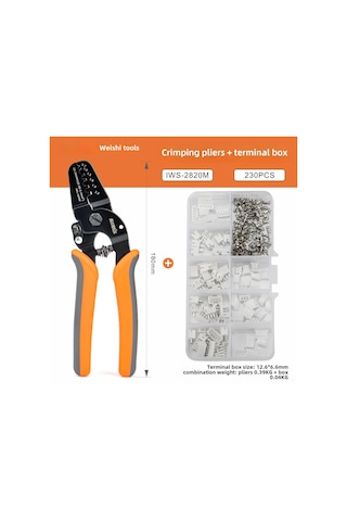 Hangfox Hafif 200g Karbon Çelik Terminal Presi - 0.08-0.5mm² Tel Aralığı, Jst1.0/dupont 2.0 Uyumlu, Kesin Presleme Iws2820 + Ph2.0