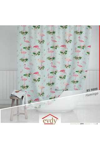 Çamaşır Makinesi Örtüsü Evdy 9888 Flamingo Model Çok Renkli