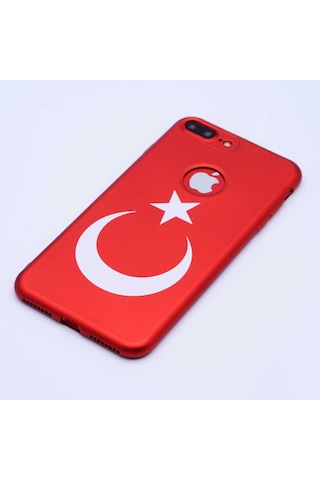 Apple Uyumlu iPhone 7 Plus Kılıf Zore Bayrak Silikon