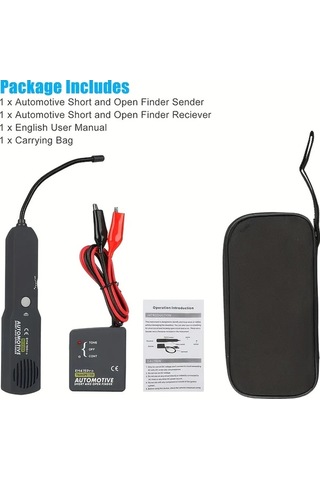 Willowhaven Siyah Araç Kısa Devre Ve Açık Devre Dedektörü, Kablolama Sorunlarını Hızlıca Tespit Ve Onarım