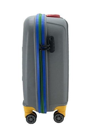 Cap Polo's Polipropilen Küçük Boy Valiz Gri Bej