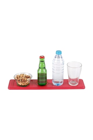 Bardak Altlığı Şişelik Ve Çerezlik Masaüstü Coaster Bottle And Snack Holder Rainbow Vegan 9,5x42 Cm Diğer