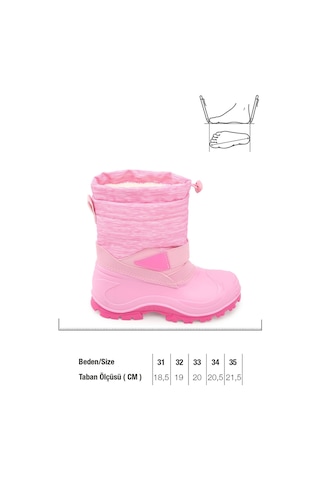 Gezer Kışlık Kız Çocuk İçi Sıcak Astarlı Kar Bot Çizme Gc2kfm.00658.01.020.g75 Pembe