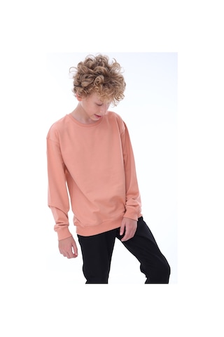 Zuzunga Unisex Basic Düz Yavruağzı Renk %100 Pamuk Sweatshirt