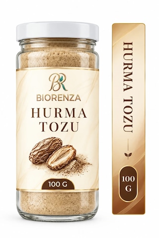 Hurma Tozu 100 G %100 Hurma, Kek, Kurabiye, Yoğurt Ve Smoothie Tarifleri İçin