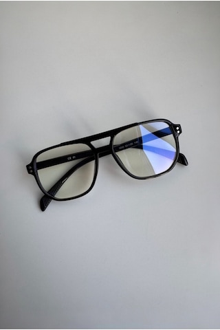 Habeq Mavi Işık Korumalı Unisex Gözlük Optik Uyumlu Blue Block Leopar Çerçeve Çok Renkli