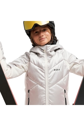 Roxy Roxy Snowdrift Girl Çocuk Snowboard Ceketi Sjae Gri