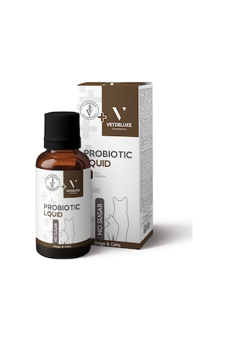 Vetdeluxe Probiotic Kedi Ve Köpekler İçin Sindirim Bağışıklık Güçlendirici 100 ML