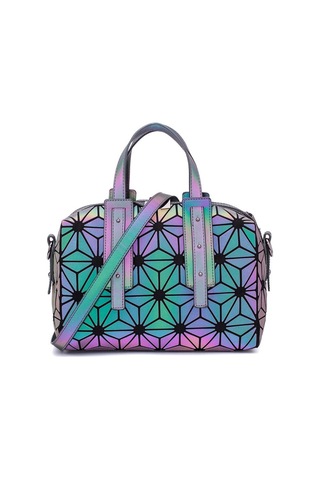 Moda Kadın Çantası Omuz Çantası Aydınlık Haberci Çantaları Geometri Çapraz Çanta Yüksek Kapasiteli Black1 Çok Renkli