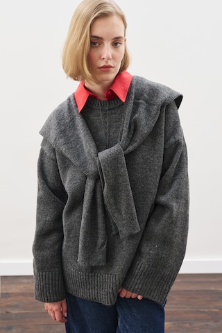 Chunky Oversıze Kazak Antrasit Antrasit