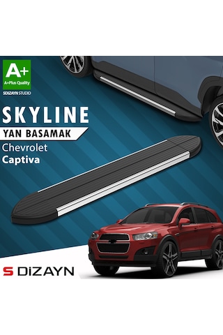 S-dizayn Chevrolet Captiva Skyline Krom Yan Basamak 183 Cm 2006-2018 A+ Kalite