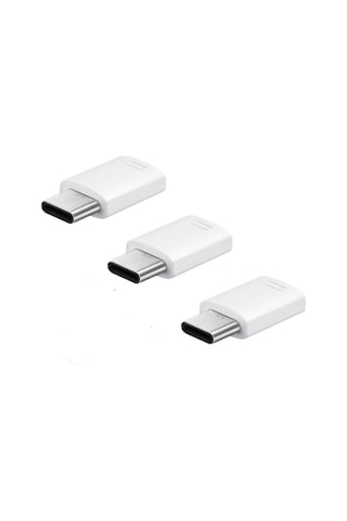 Samsung Uyumlu, Micro Usb To Usb Type C Adaptörü 3-Pack Ee-Gn930K