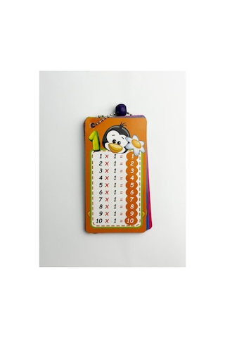 Bak Gel Al Renkli Çarpım Tablosu Eğitim Kartları, İlkokul Matematik Öğrenme Kartları, Eğlenceli Çarpma Öğrenme - Bgacarpimkart001