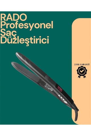 Hnrlıshp Isı Ayarlı Profesyonel Saç Düzleştirici Titanyum Seramik Plaka