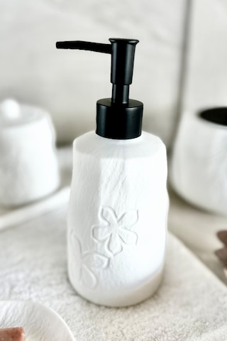 Prima Nova Yonna Sıvı Sabunluk - Beyaz Beyaz