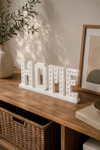 Home Dekoratif Masa Üstü Yazı Süsü Modern Ev Dekoru, Salon, Antre, Yatak Odası Ve Ofis İçin Şık De
